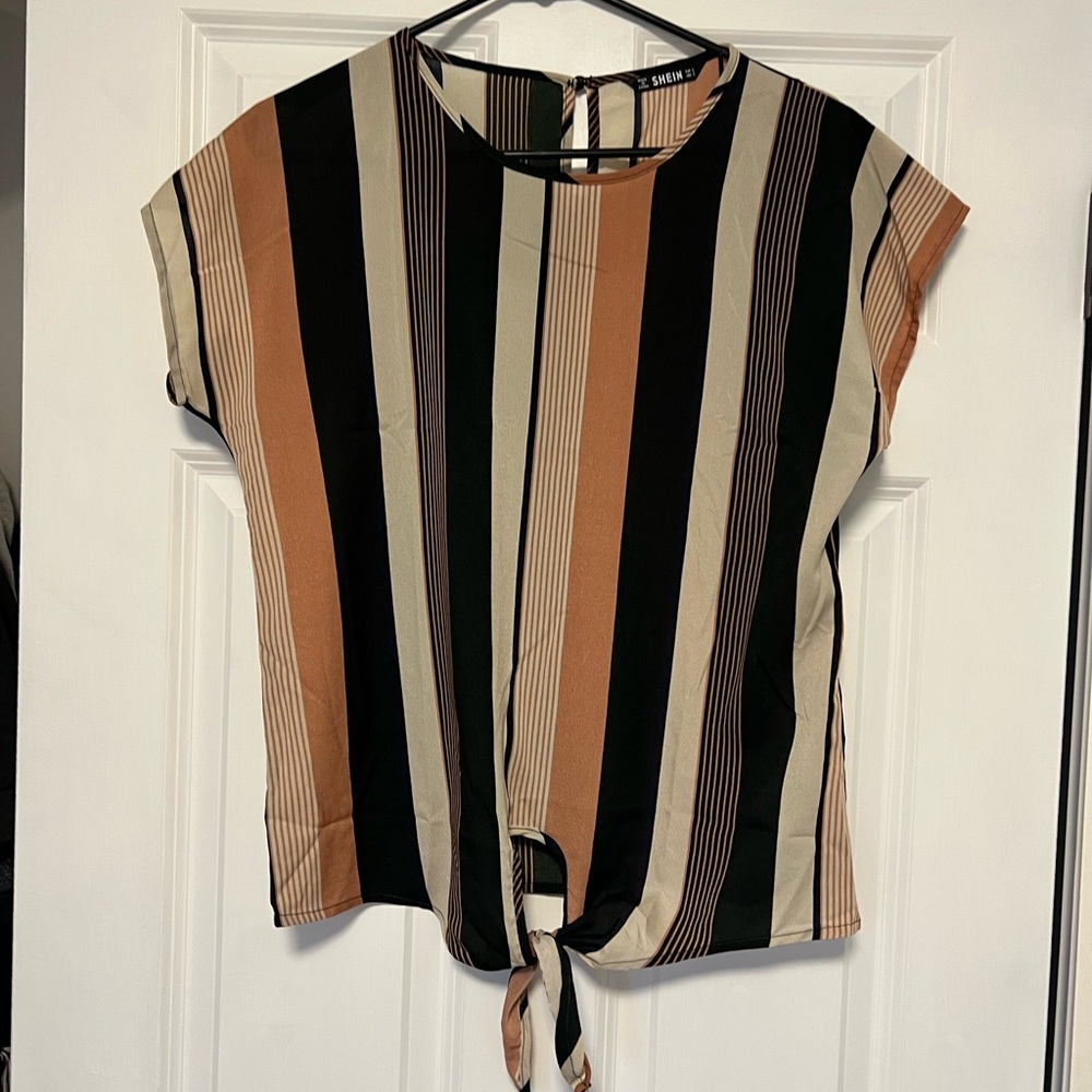 Shein striped blouse. Size S